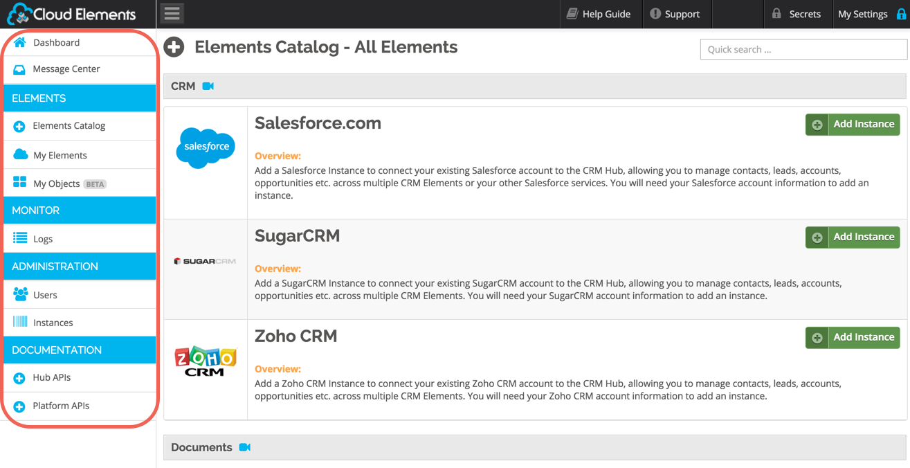 Cloud Elements Account Management 14